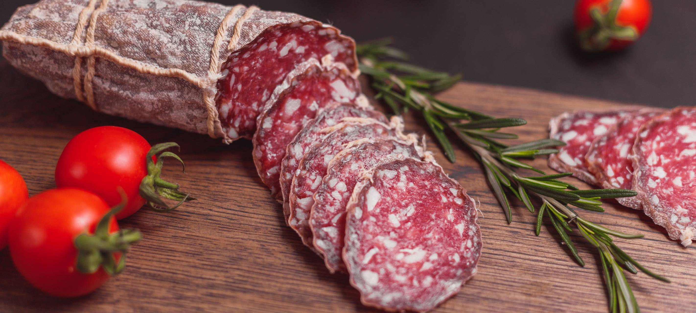 angeschnittene Salami