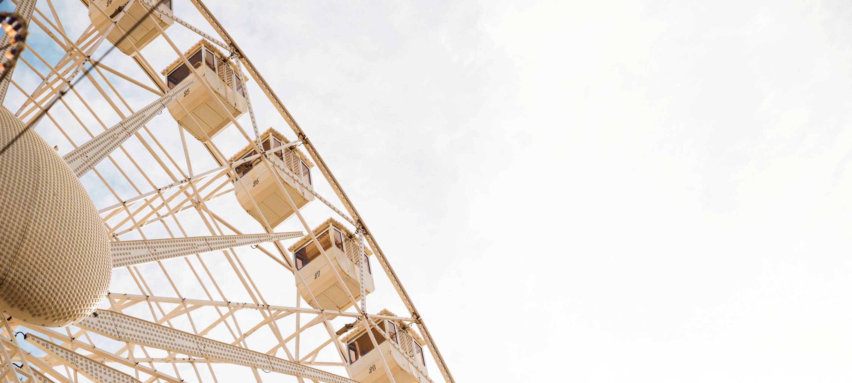 Teil eines Riesenrads