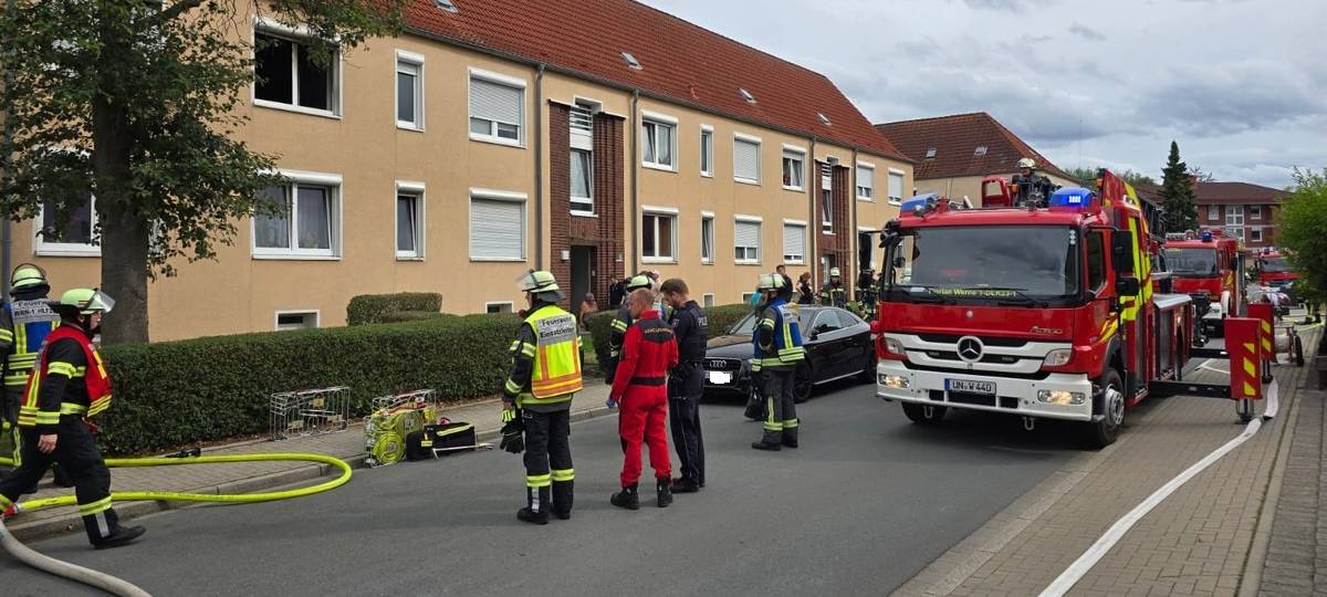 Werne: Brand in Wohnung