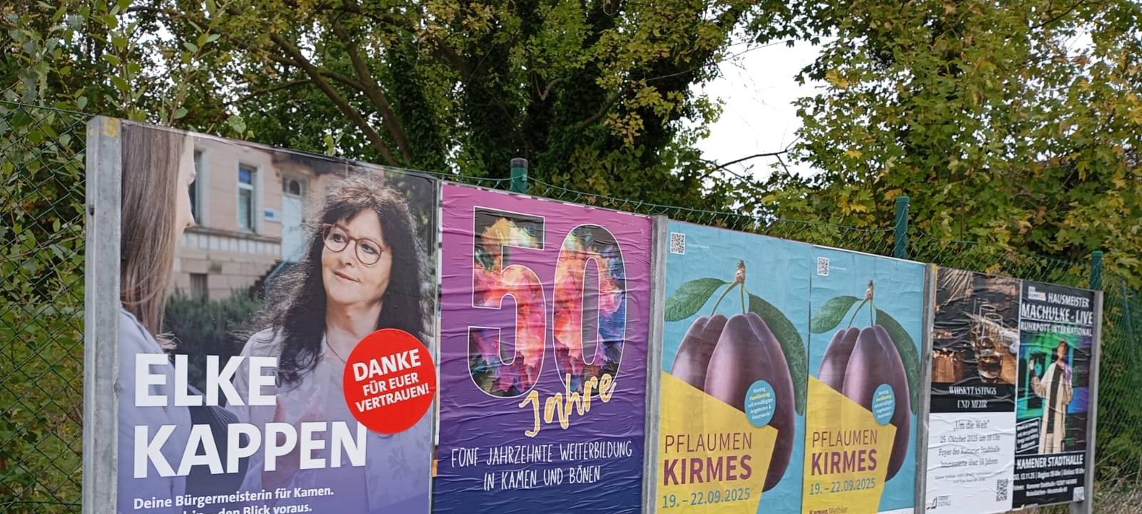 Plakate Kamen Stichwahl