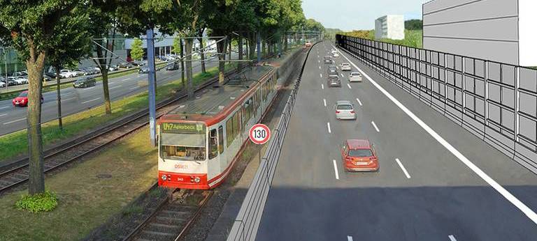 Brückenabriss für B1-Ausbau am Kreuz Dortmund/Unna