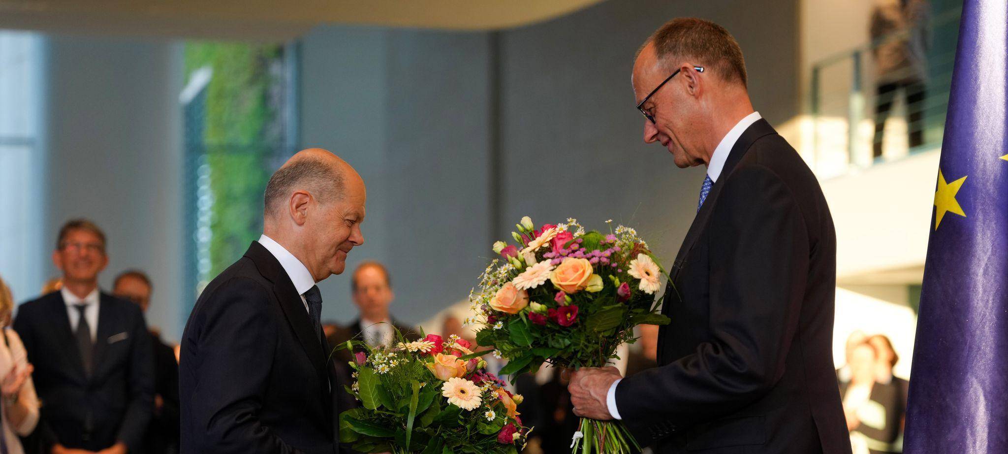 Olaf Scholz und Friedrich Merz