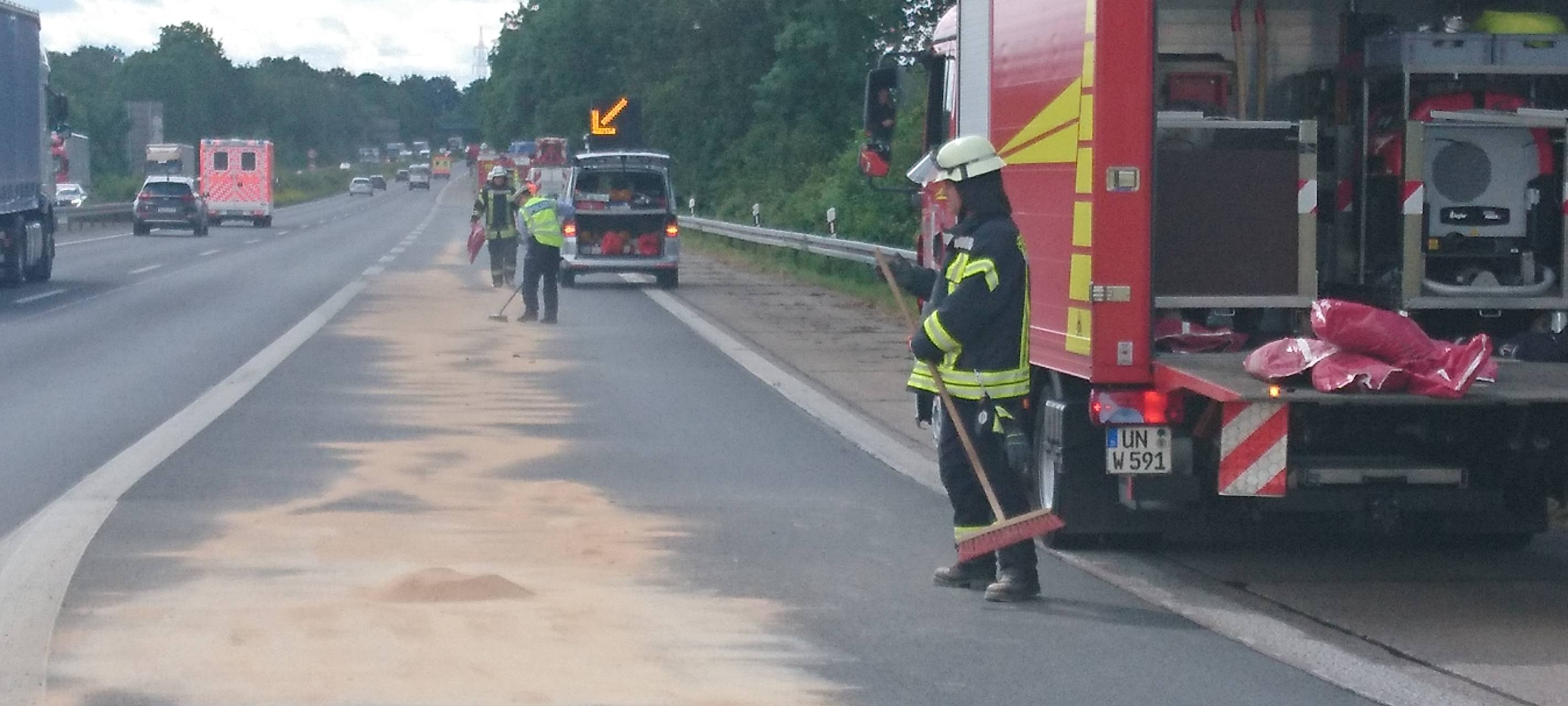 Hydraulikschlauch platzt auf A1