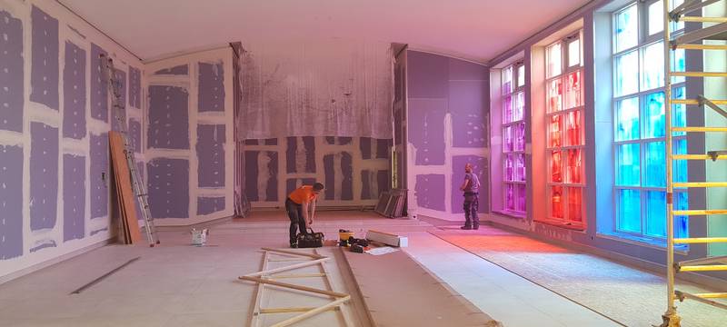 Arbeiten an neuer Synagoge in Unna in letzten Zügen