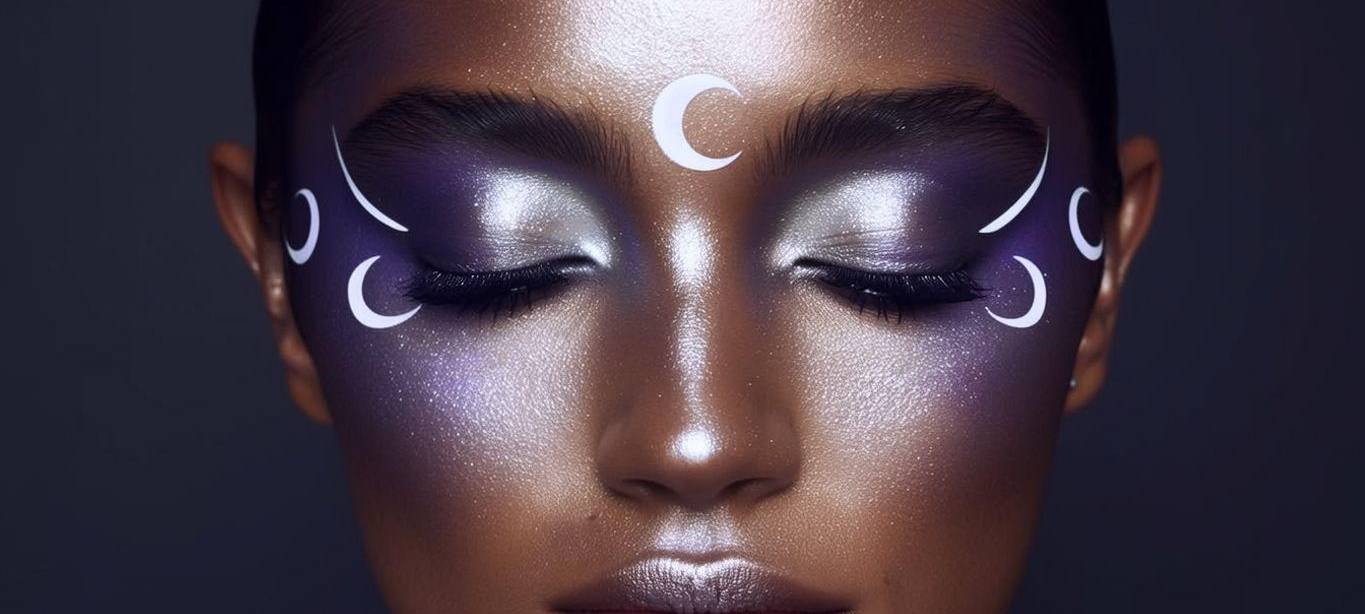 Make-up für Karneval: Mondgöttin