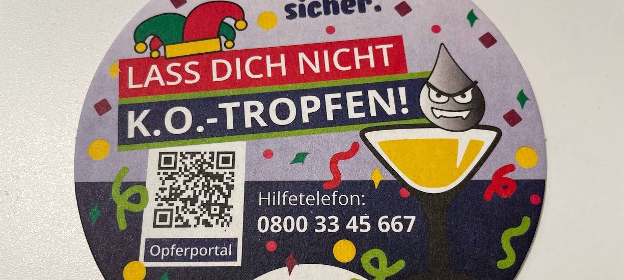 Bierdeckel K.O.-Tropfen