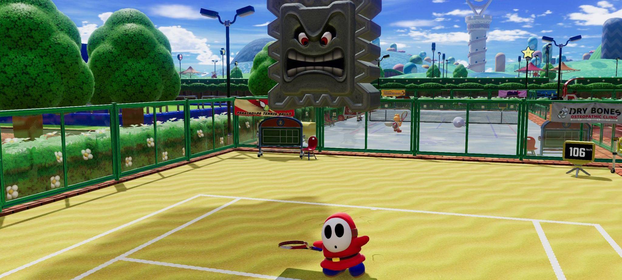 Screenshot vom Spiel «Mario Tennis Fever»