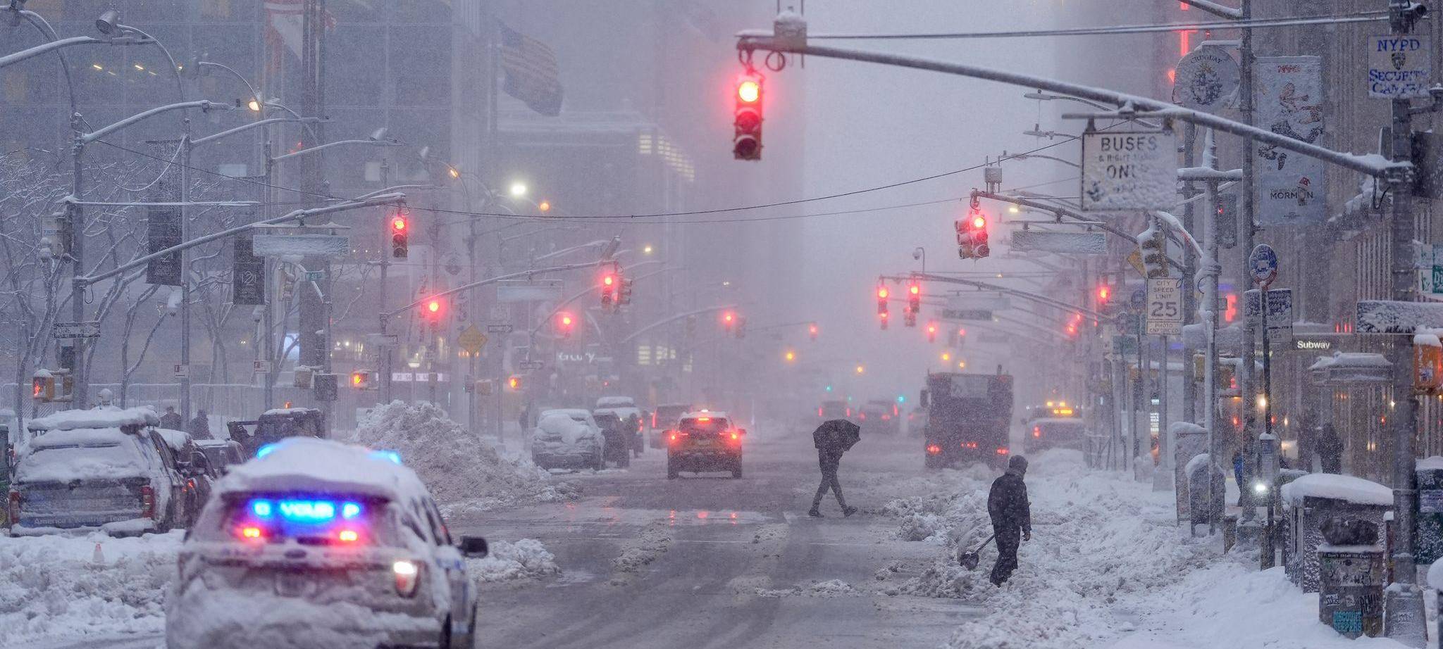 Winterwetter in New York