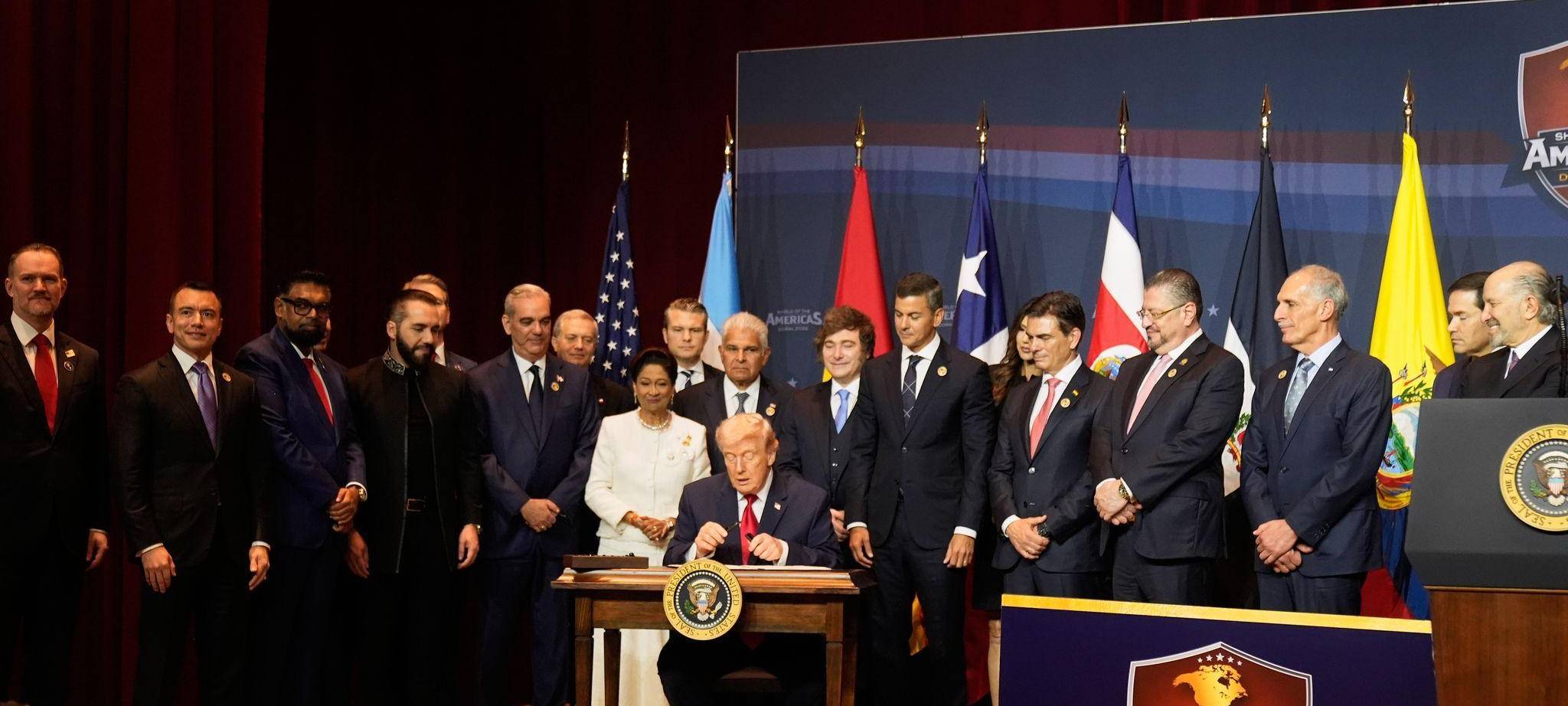 Trump empfängt Regierungschefs aus Lateinamerika und Karibik