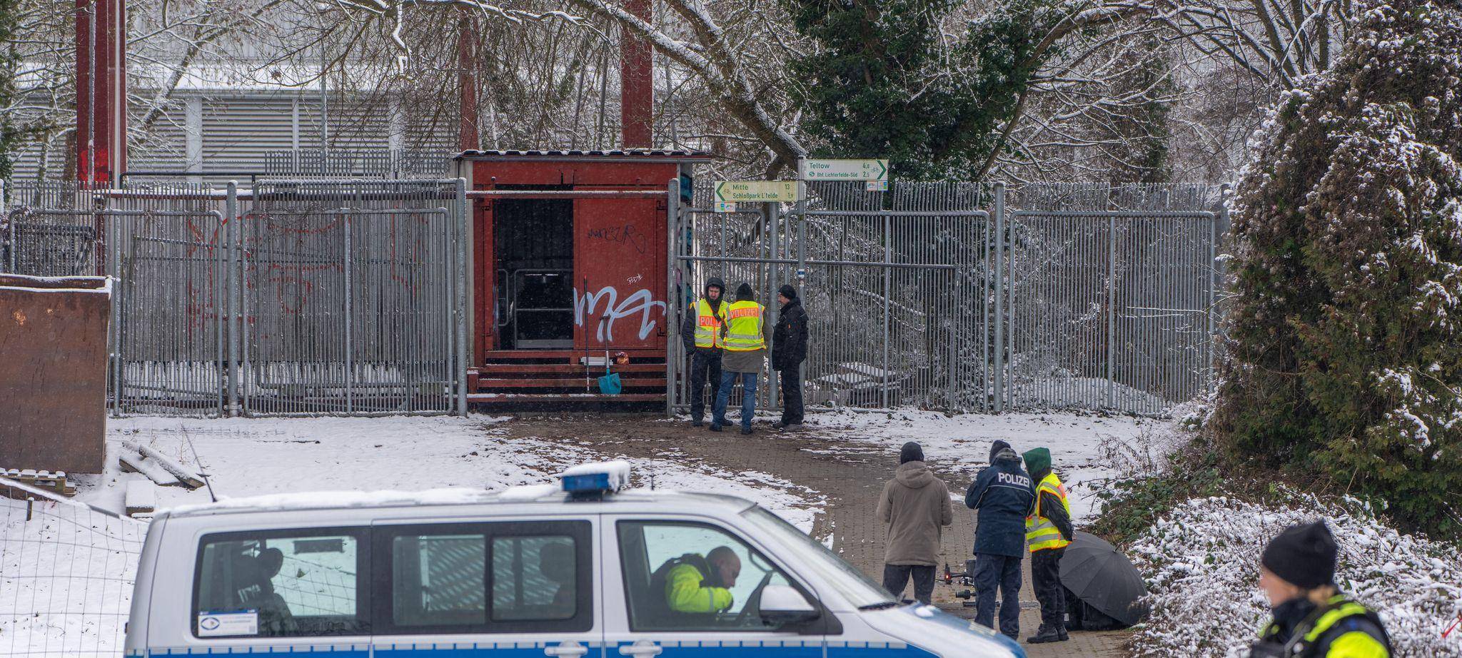 Polizei beim Stromausfall Berlin