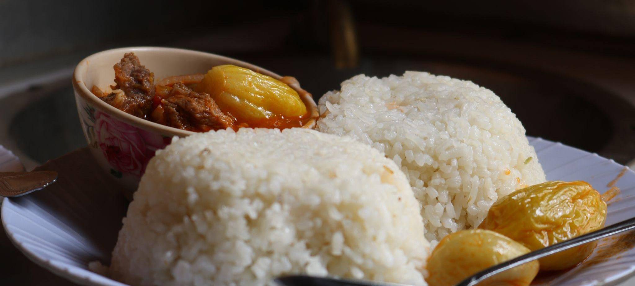 Reis mit Fleisch und Gemüse