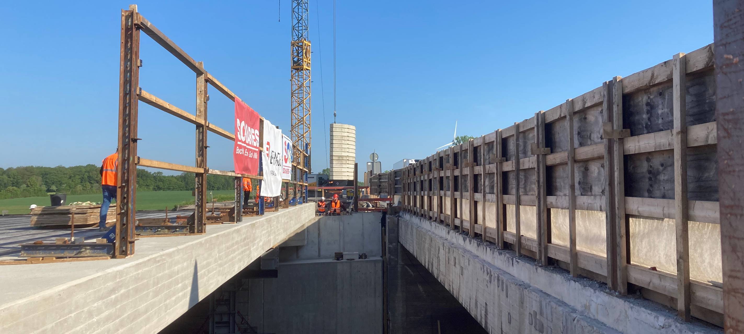 Neue A1-Brücke bei Werne: Spektakuläre Bilder