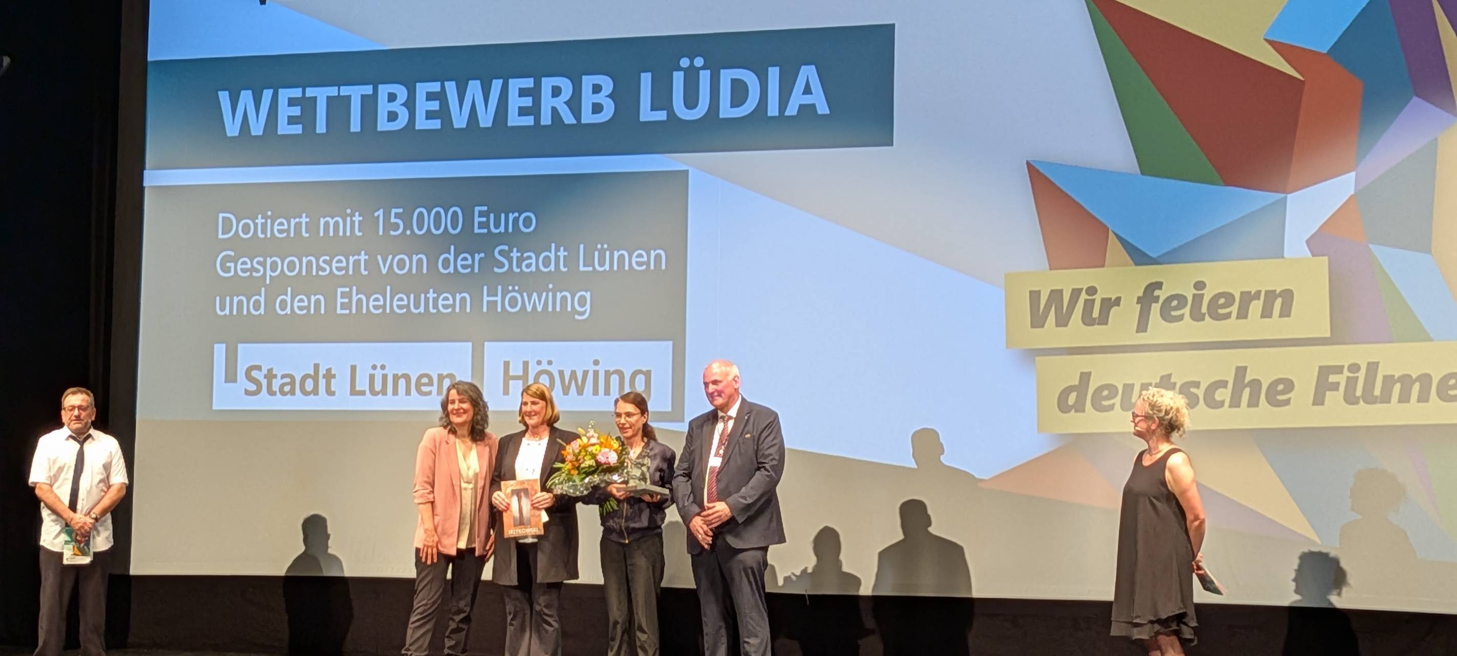 Die Preisverleihung der Lüdia 2026 beim Kinofest in Lünen.