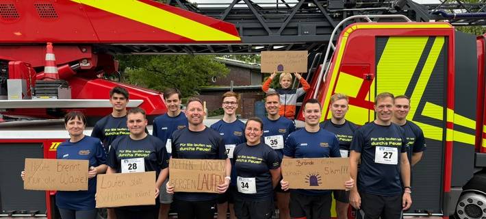 Erfolgreiche Teilnahme der Freiwilligen Feuerwehr Werne am 24. Werner Volksbank Stadtlauf.