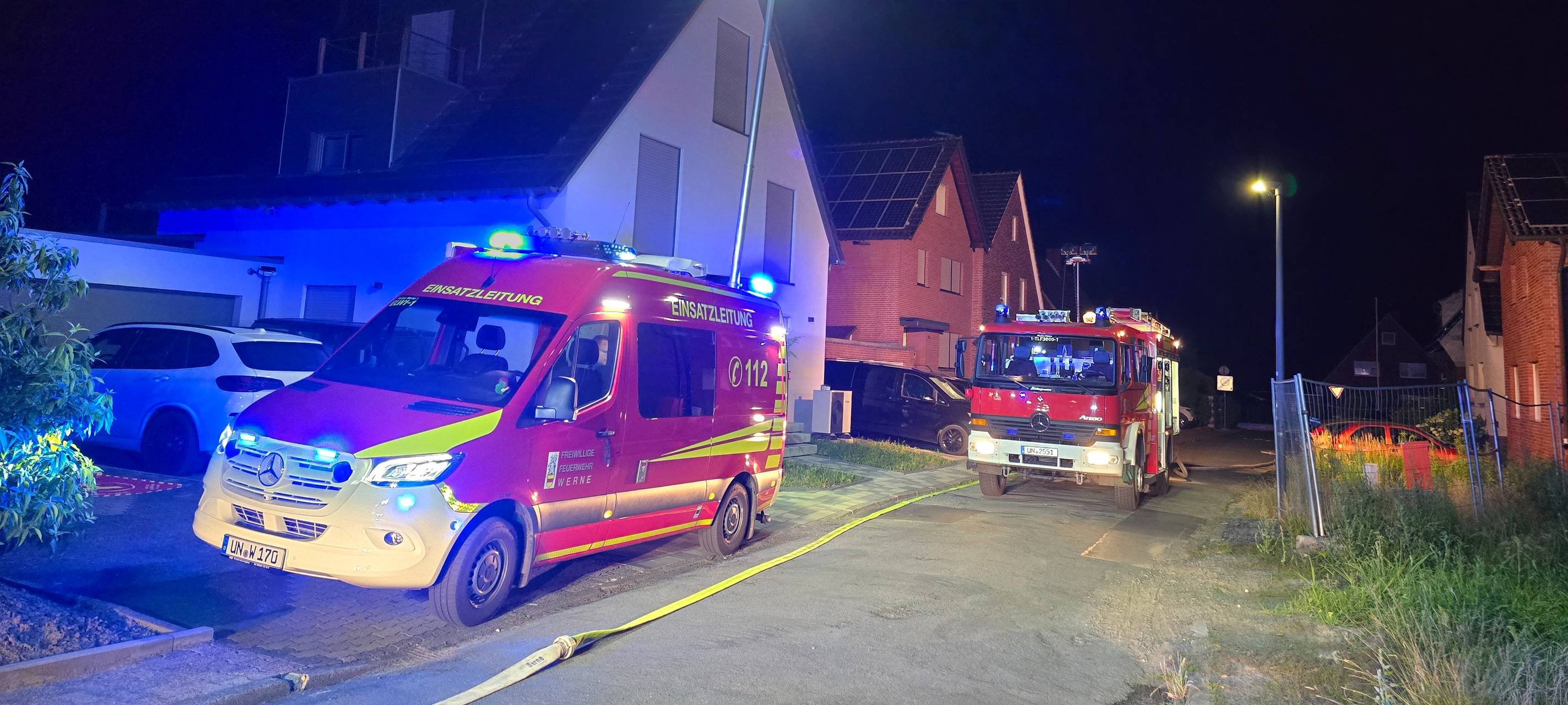 Dachstuhlbrand in Werne