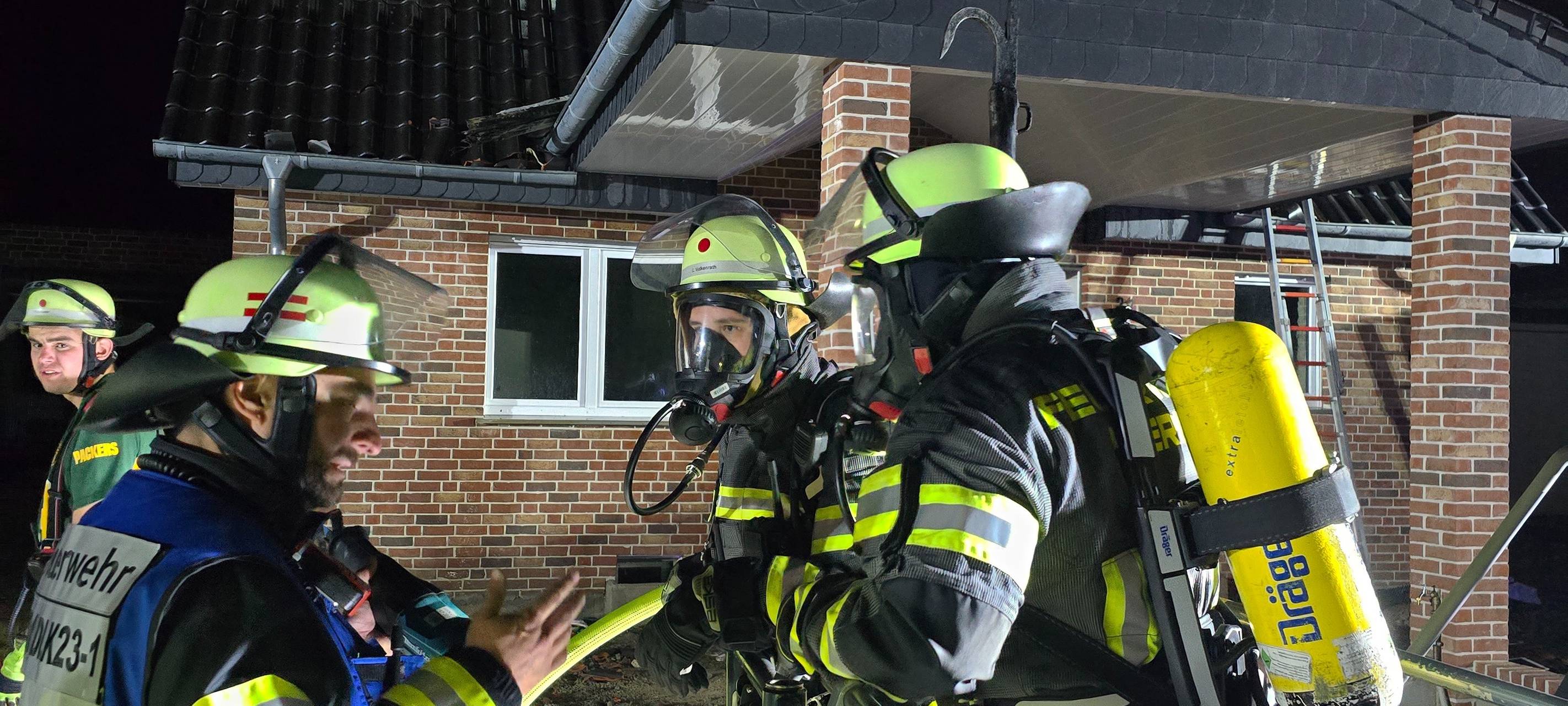 Dachstuhlbrand in Werne