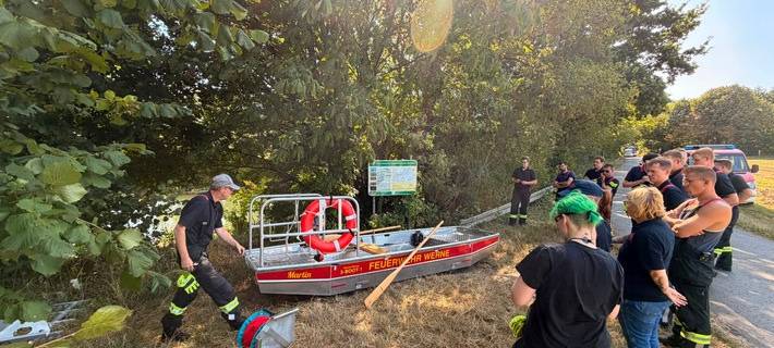 Gemeinsamer Dienstabend an der Lippe.