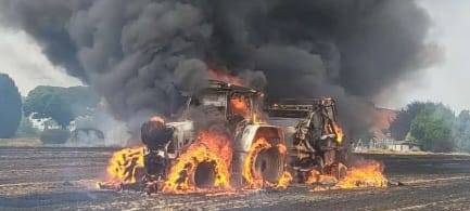 Fröndenberg: Großbrand durch Traktor