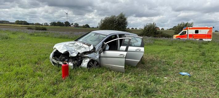 Verkehrsunfall auf der Herberner Straße - vier Personen verletzt