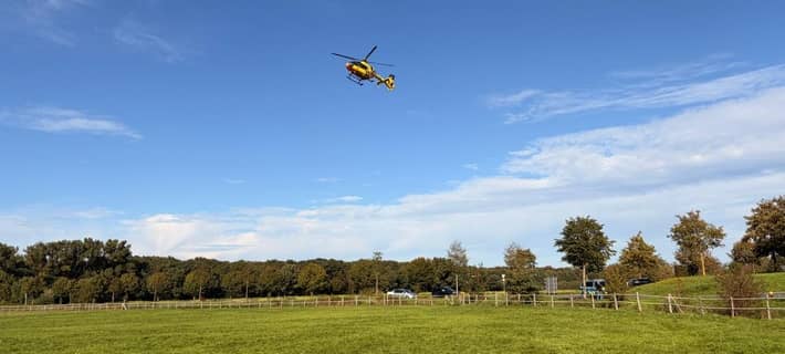 Alleinunfall auf der Lünener Straße.