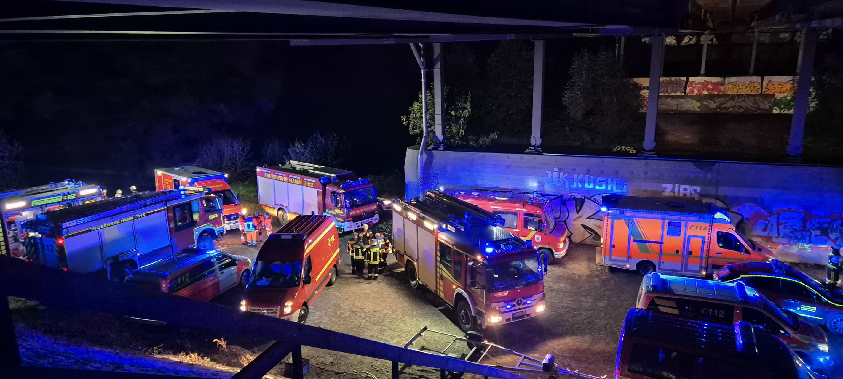 Angeblicher Notruf in Werne: Frau mit Hund in die Lippe gesprungen