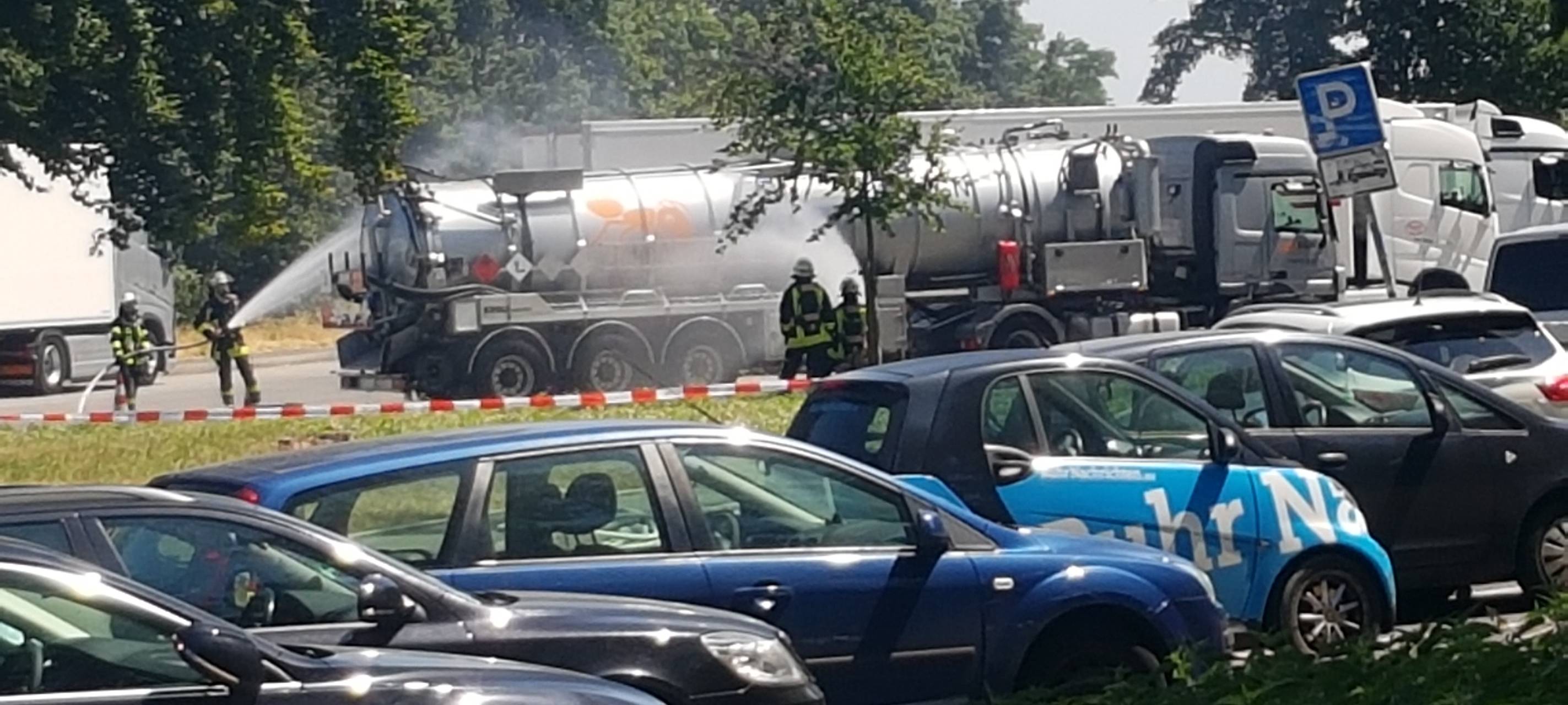Undichter Gefahrguttransporter entdeckt