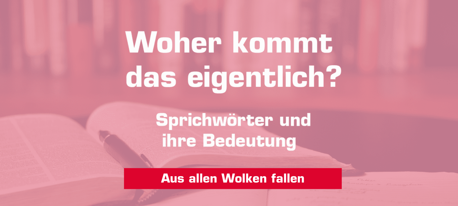 Woher kommt... "Aus allen Wolken fallen"?