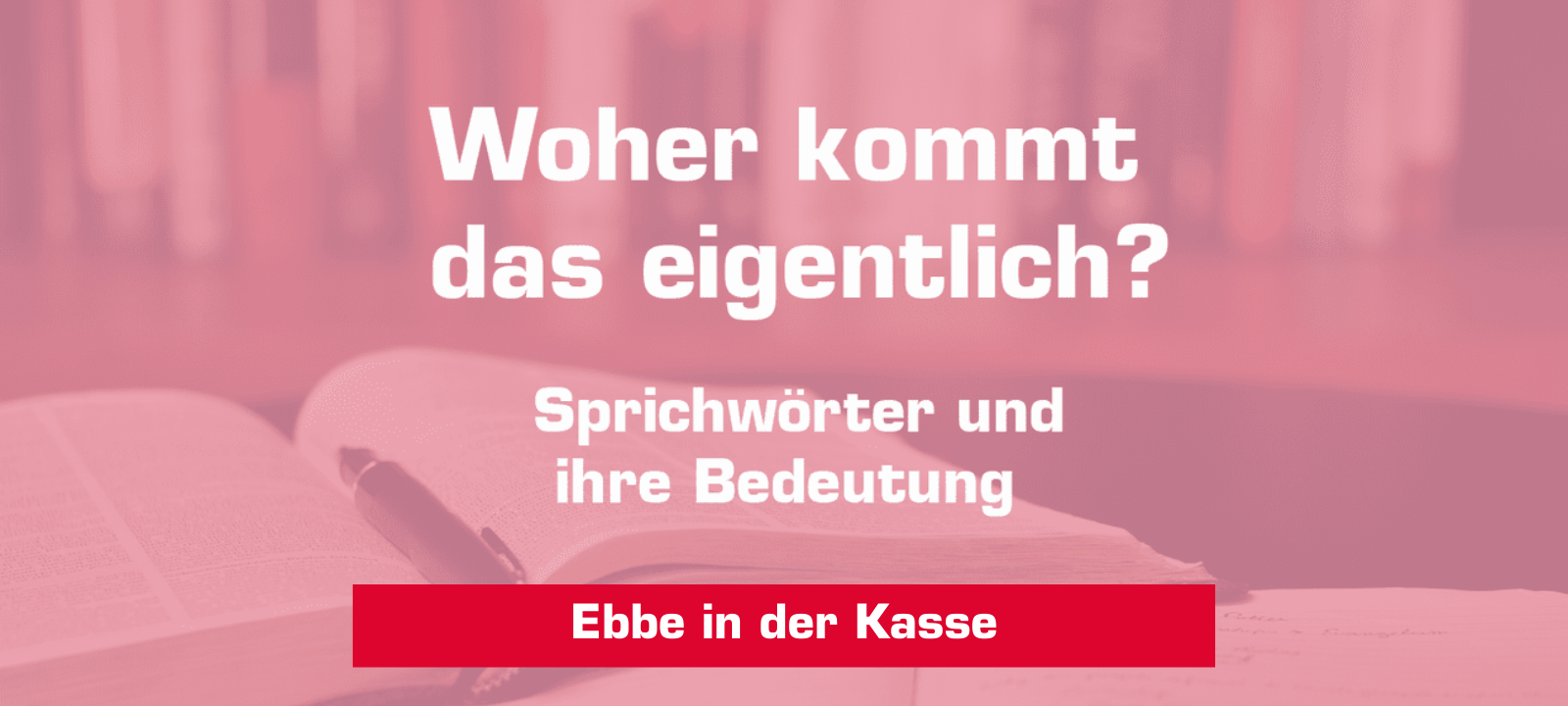 Woher kommt – "Ebbe in der Kasse"?