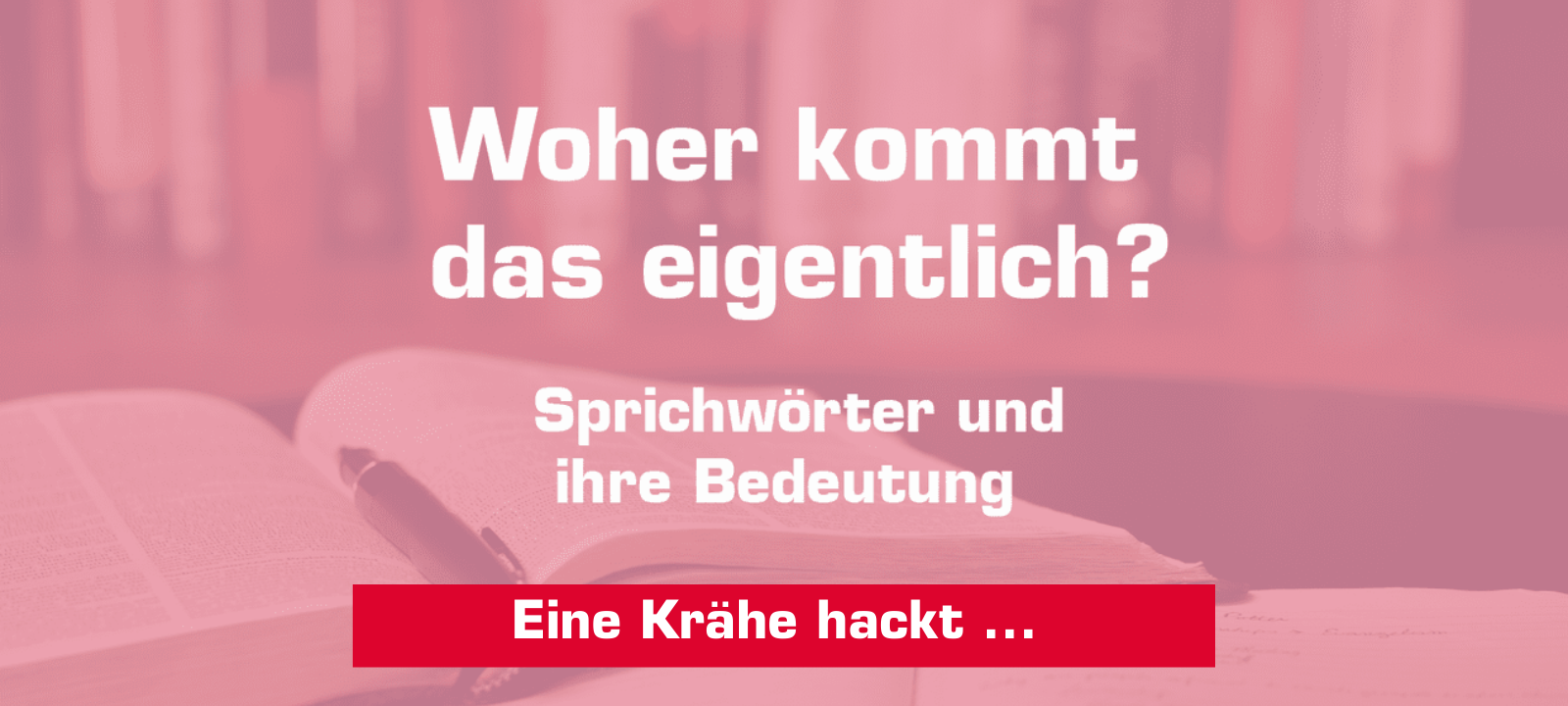 Woher kommt – "Eine Krähe hackt der anderen kein Auge aus"?