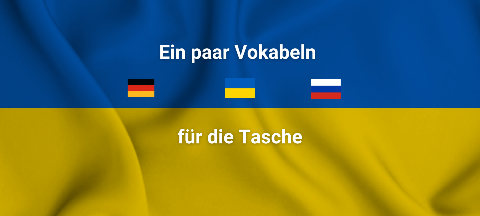 Das Mini-Wörterbuch deutsch/ukrainisch/russisch