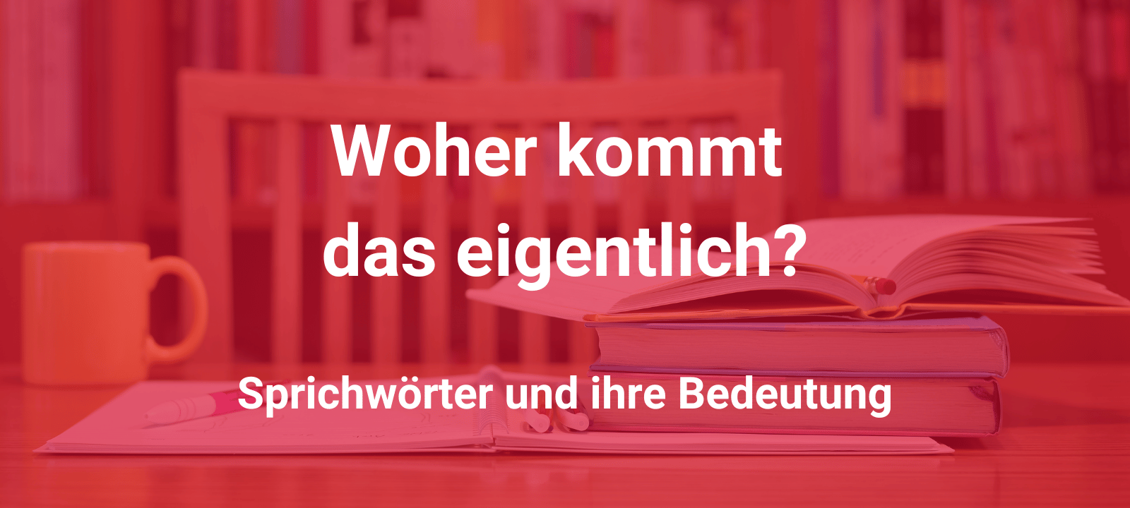 Woher kommt...in der Kreide stehen