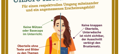 Die Kleiderordnung auf der Homepage der Lüner Käthe-Kollwitz-Gesamtschule.