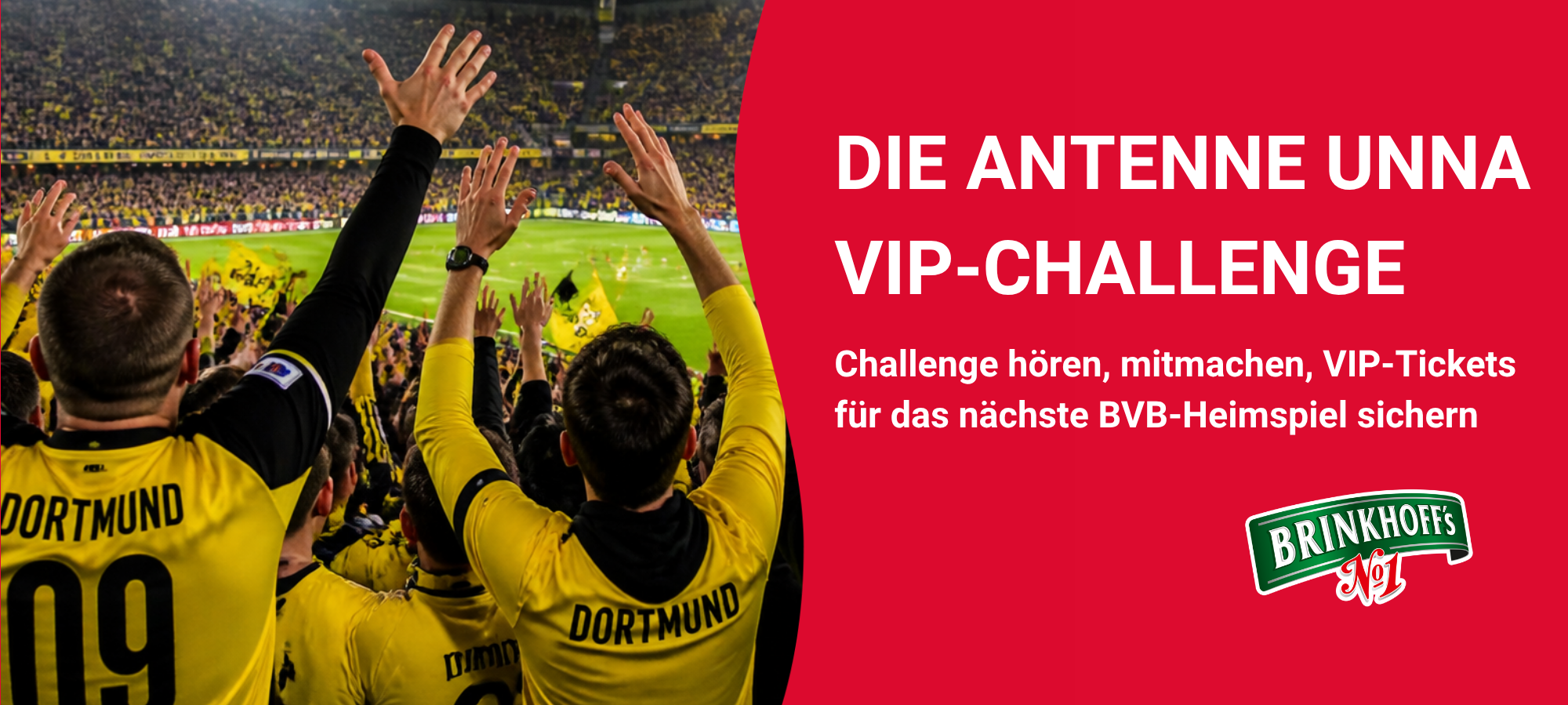 Jetzt mitmachen und exklusive VIP-Tickets für das nächste Heimspiel gewinnen – zur Verfüfung gestellt von Brinkhoff's No.1