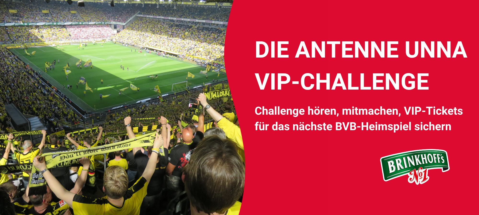 Jetzt mitmachen und exklusive VIP-Tickets für das nächste Heimspiel gewinnen – zur Verfüfung gestellt von Brinkhoff's No.1