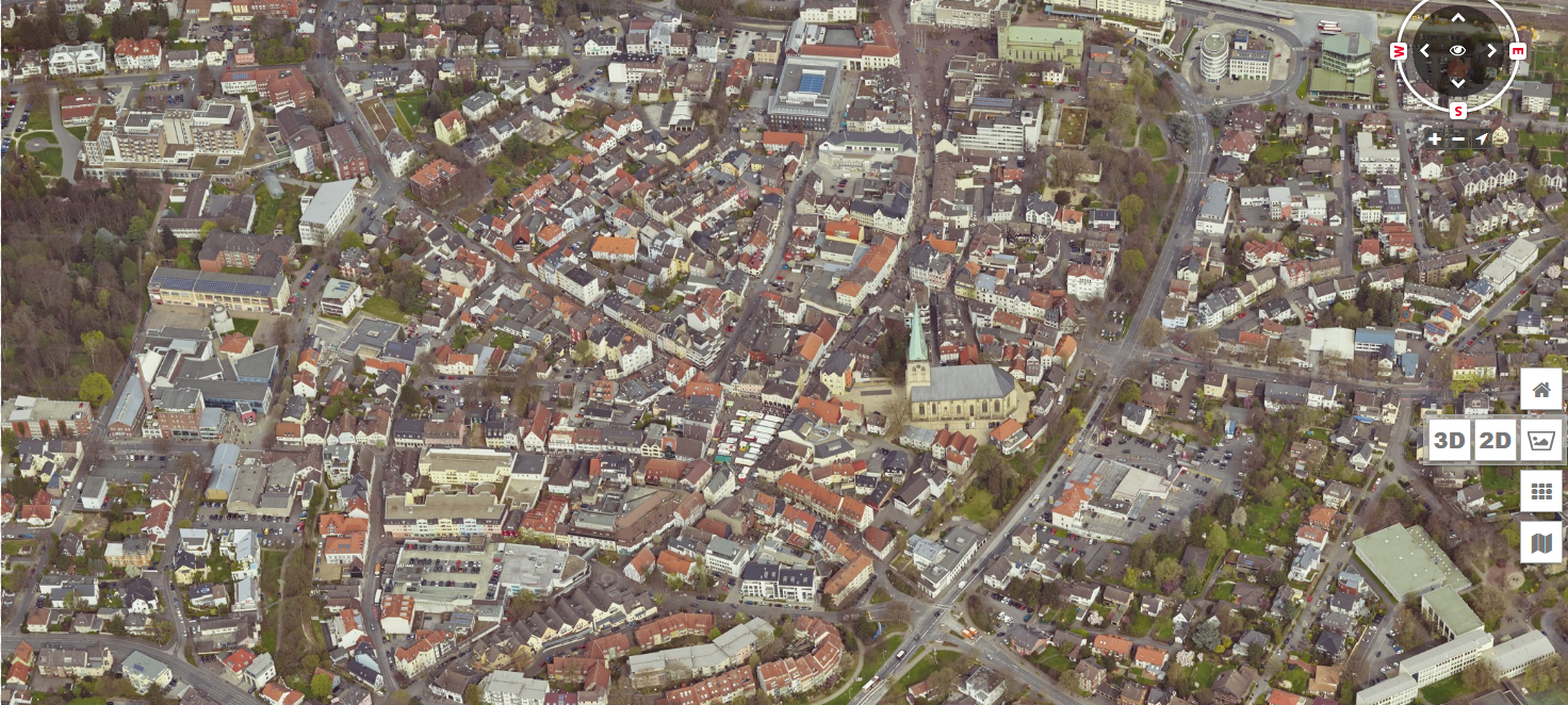 Der Kreis Unna von oben