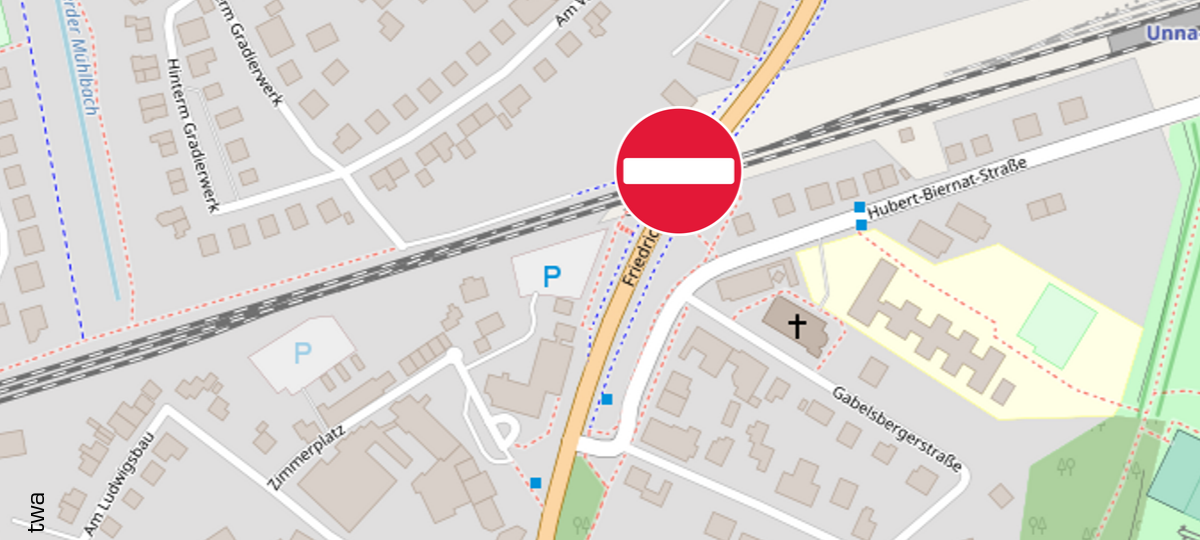 Wichtige Durchgangsstraße in Unna gesperrt