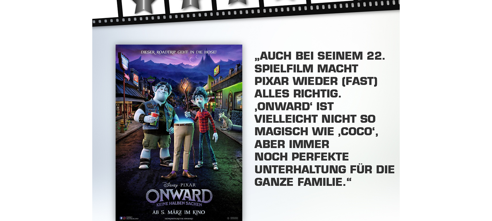 Filmstart: Onward - Keine halben Sachen